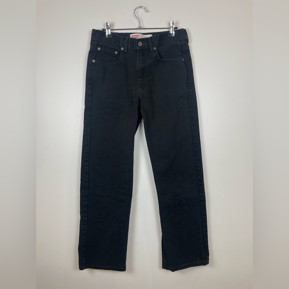Levi's 550 Women’s Relaxed Fit Black Straight Jeans 100% Cotton